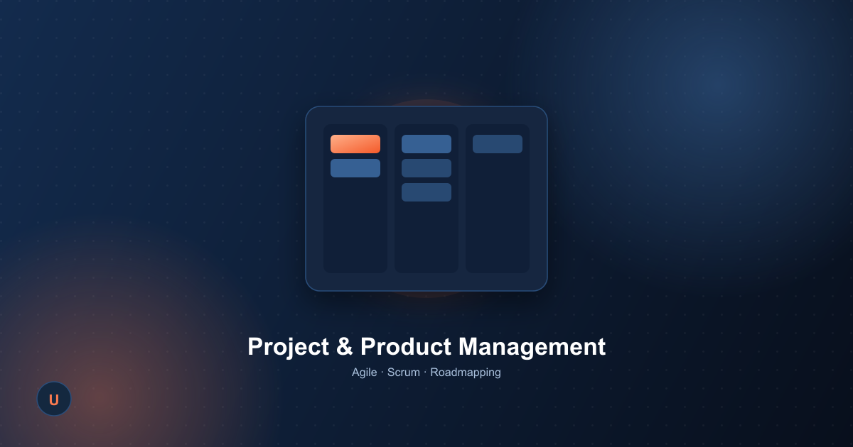 A kanban board with three columns of task cards, representing agile project management
